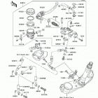 Ninja ZX-14  (ZX1400-C8F) Главный тормозной цилиндр,передний