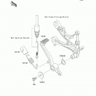 Ninja ZX-6R (European) (ZX600-P8F) Педаль тормоза