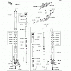 Ninja ZX-6R (European) (ZX600-P8F) Передняя вилка