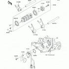 Ninja ZX-6R (European) (ZX600-P8F) Валы и вилки переключения передач