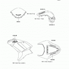 Ninja ZX-6R (ZX600-P8F) Decals(blue)(p8f)