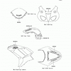 Ninja ZX-6R (ZX600-P8F) Decals(green)(p8f)