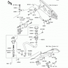 Ninja ZX-6R (ZX600-P8F) Задний тормозной цилиндр