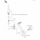 Z1000 (ZR1000-B8F) Педаль тормоза