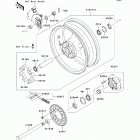 Z1000 (ZR1000-B8F) Заднее колесо и цепь