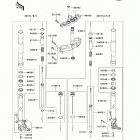 Z1000 (ZR1000-B8F) Передняя вилка