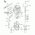 ZZR600 (ZX600-J8F) Карбюратор в разборе