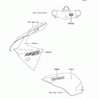 ZZR600 (ZX600-J8F) Наклейки(черное дерево)(j8f)