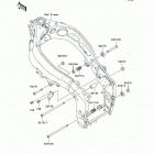 ZZR600 (ZX600-J8F) Крепление двигателя