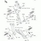 ZZR600 (ZX600-J8F) Подножки