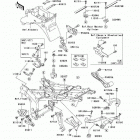ZZR600 (ZX600-J8F) Рама ,крепежные детали