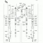 ZZR600 (ZX600-J8F) Front fork(j7f / j8f)