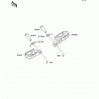 KDX200 (KDX200-H6F) Подножки