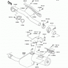 KLR650 (KL650-A6F) Глушитель