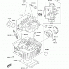 KLX125L (KLX125-B6F) ГОЛОВКА ЦИЛИНДРА
