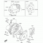 KLX125L (KLX125-B6F) Крышки двигателя