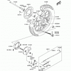 KLX125L (KLX125-B6F) Задняя ступица колеса
