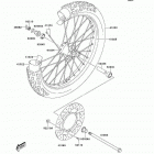KLX125L (KLX125-B6F) Передняя ступица