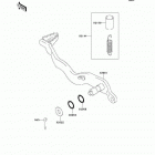 KLX250S (KLX250-H6F) Педаль тормоза
