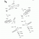 KLX250S (KLX250-H6F) Подножки