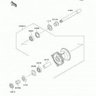 KX250 (KX250-R6F) Передняя ступица