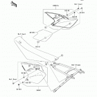 KX450F (European) (KX450-D6F) Боковые обтекатели