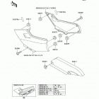 Ninja 250R (EX250-F6F) Боковые обтекатели