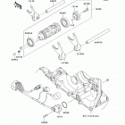 Ninja ZX-10R (European) (ZX1000-D6F) Валы и вилки переключения передач