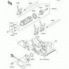 Ninja ZX-14 (ZX1400-A6F) Валы и вилки переключения передач