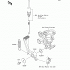 Ninja ZX-14 (ZX1400-A6F) Педаль тормоза