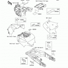 Ninja ZX-14 (ZX1400-A6F) Наклейки предупреждения