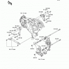 Ninja ZX-14 (ZX1400-A6F) Крепление двигателя