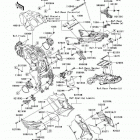 Ninja ZX-14 (ZX1400-A6F) Рама ,крепежные детали