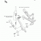 Ninja ZX-6R (ZX636-C6F) Педаль тормоза