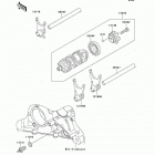 Ninja ZX-6R (ZX636-D6F) Валы и вилки переключения передач