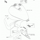 Vulcan 900 Classic (VN900-B6F) Наклейки предупреждения