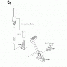 Z1000 (ZR1000-A6F) Педаль тормоза