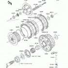 Z1000 (ZR1000-A6F) Сцепление