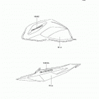 Z1000 (ZR1000-A6F) Наклейки (синие)