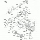 Z750S (ZR750-K6F) Масляный и водяной насос. фильтр масленый