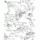 Z750S (ZR750-K6F) Рама ,крепежные детали