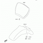 KDX50 (KDX50-A3) Переднее крыло(ья)