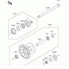 KLR650 (KL650-A19) Передняя ступица