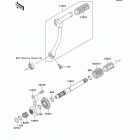 KLX110 (KLX110-A4) Kickstarter mechanism(a2-a4)