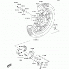 KLX125 (KLX125-A3) Передняя ступица