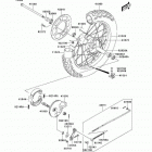 KLX125L (KLX125-B3) Rear hub(b3)