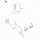 KX250 (KX250-R1) Педаль тормоза