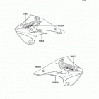 KX250 (KX250-R1) Наклейки