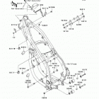 KX250 (KX250-R1) Рама ,крепежные детали