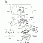 KX250F (KX250-N2) ГОЛОВКА ЦИЛИНДРА